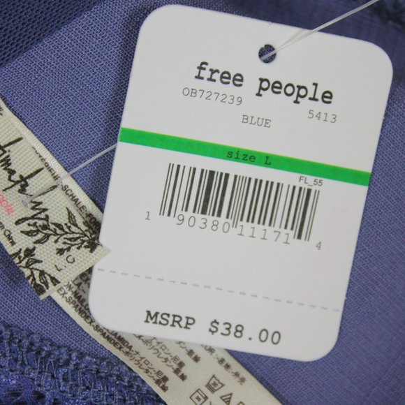 Free People Blue Century Brami Crop - Picture 7 of 7